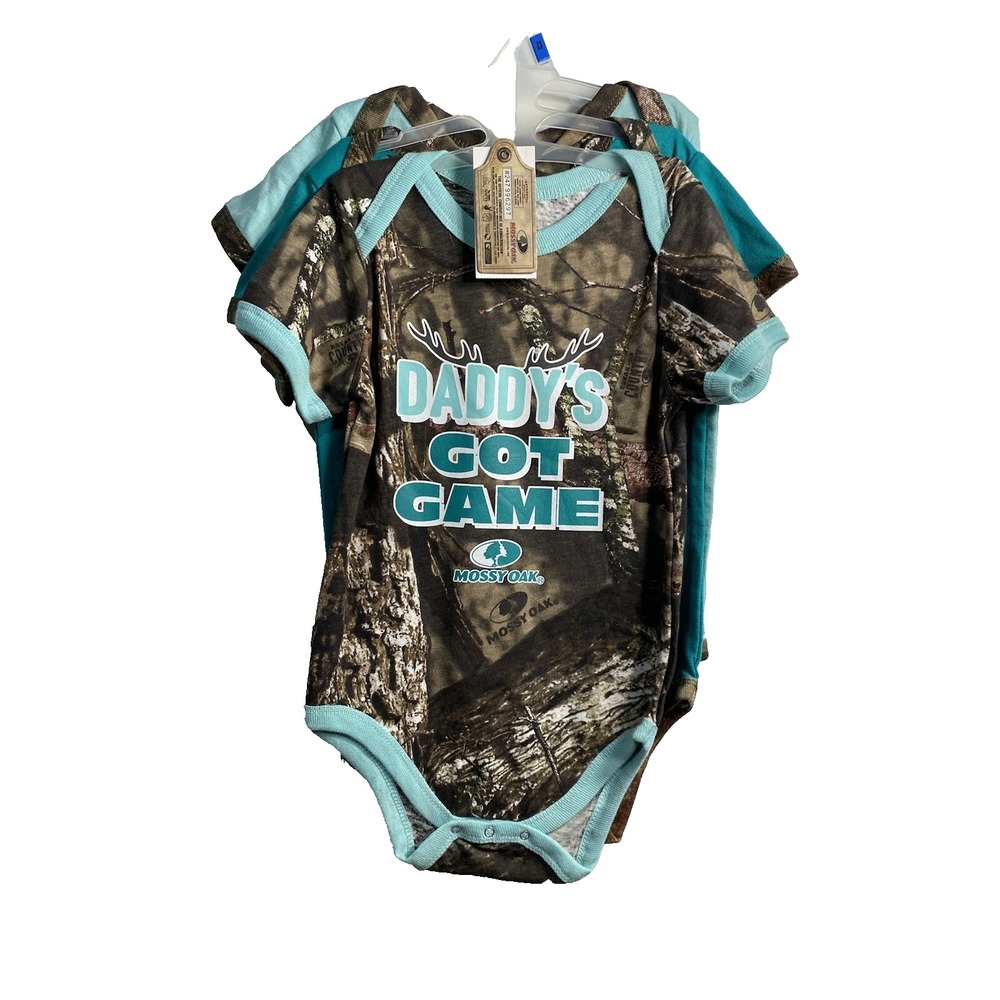 mossy oak baby boys 3 pack bodysuits camo size 24 months